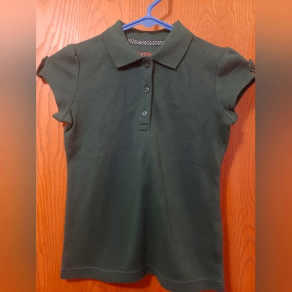 Girls New CAT & JACK Polo Shirt